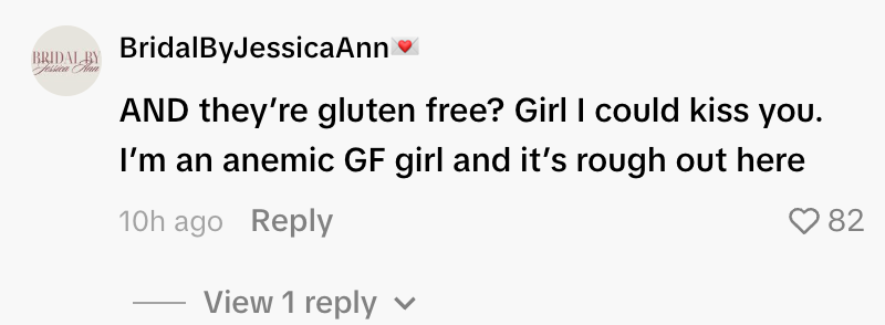 Customer comment screenshot
