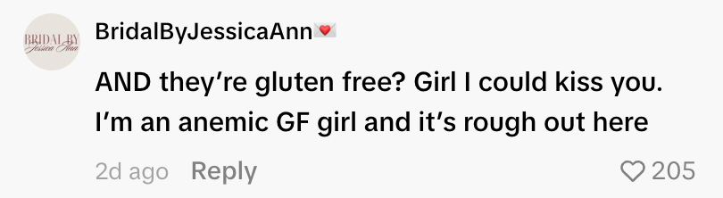 Customer comment screenshot